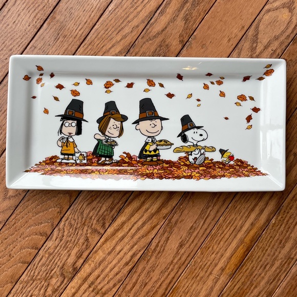 Peanuts Kitchen Peanuts Thanksgiving Serving Platter Poshmark